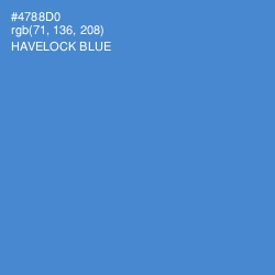 #4788D0 - Havelock Blue Color Image