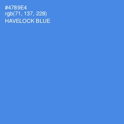 #4789E4 - Havelock Blue Color Image