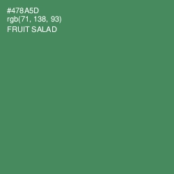 #478A5D - Fruit Salad Color Image