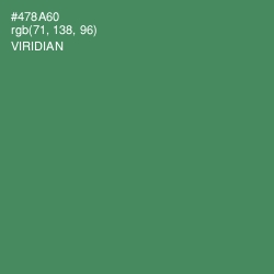 #478A60 - Viridian Color Image