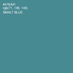 #478A91 - Smalt Blue Color Image