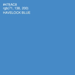 #478AC8 - Havelock Blue Color Image