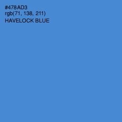 #478AD3 - Havelock Blue Color Image