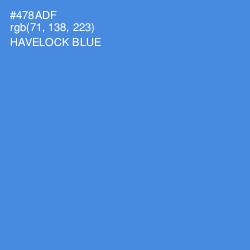 #478ADF - Havelock Blue Color Image