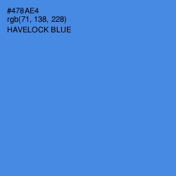#478AE4 - Havelock Blue Color Image