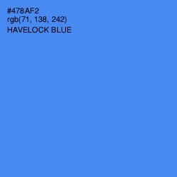 #478AF2 - Havelock Blue Color Image