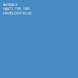 #478BC4 - Havelock Blue Color Image