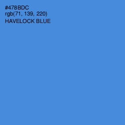 #478BDC - Havelock Blue Color Image