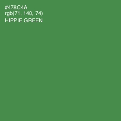 #478C4A - Hippie Green Color Image