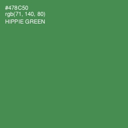 #478C50 - Hippie Green Color Image