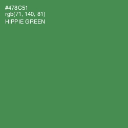 #478C51 - Hippie Green Color Image