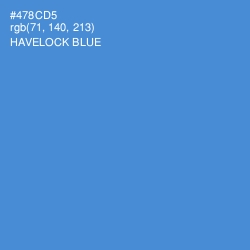 #478CD5 - Havelock Blue Color Image