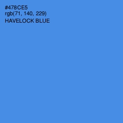 #478CE5 - Havelock Blue Color Image