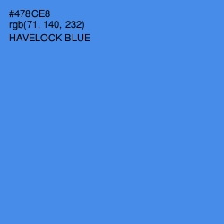 #478CE8 - Havelock Blue Color Image