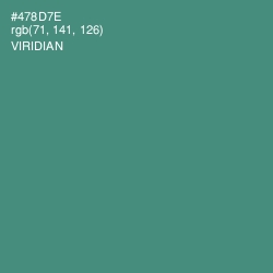 #478D7E - Viridian Color Image