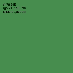 #478E4E - Hippie Green Color Image