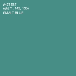#478E87 - Smalt Blue Color Image