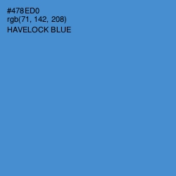 #478ED0 - Havelock Blue Color Image