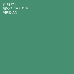 #478F71 - Viridian Color Image