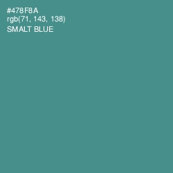 #478F8A - Smalt Blue Color Image