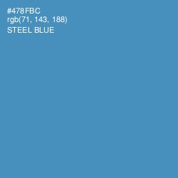 #478FBC - Steel Blue Color Image