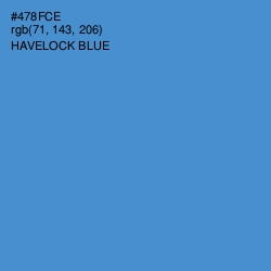 #478FCE - Havelock Blue Color Image