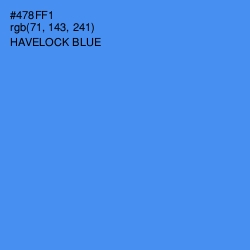 #478FF1 - Havelock Blue Color Image