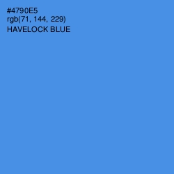 #4790E5 - Havelock Blue Color Image