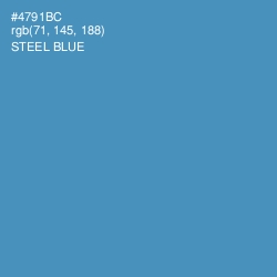 #4791BC - Steel Blue Color Image