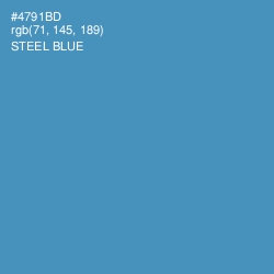 #4791BD - Steel Blue Color Image