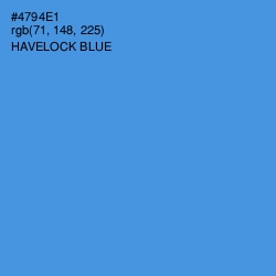 #4794E1 - Havelock Blue Color Image