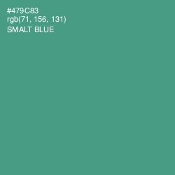#479C83 - Smalt Blue Color Image