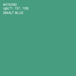 #479D80 - Smalt Blue Color Image
