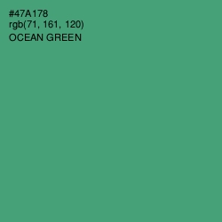 #47A178 - Ocean Green Color Image