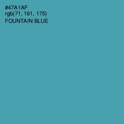 #47A1AF - Fountain Blue Color Image