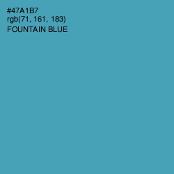 #47A1B7 - Fountain Blue Color Image