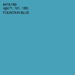 #47A1B9 - Fountain Blue Color Image