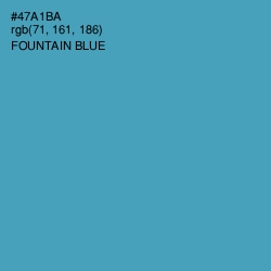 #47A1BA - Fountain Blue Color Image