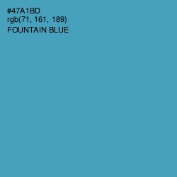 #47A1BD - Fountain Blue Color Image