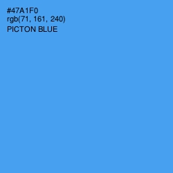 #47A1F0 - Picton Blue Color Image