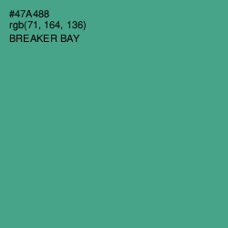 #47A488 - Breaker Bay Color Image