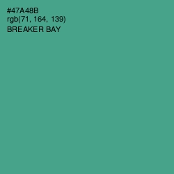 #47A48B - Breaker Bay Color Image