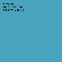 #47A4BC - Fountain Blue Color Image