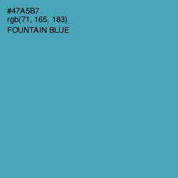 #47A5B7 - Fountain Blue Color Image