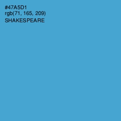 #47A5D1 - Shakespeare Color Image