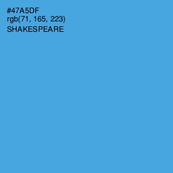 #47A5DF - Shakespeare Color Image