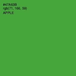 #47A63B - Apple Color Image