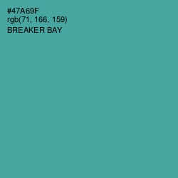 #47A69F - Breaker Bay Color Image