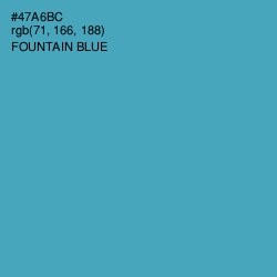 #47A6BC - Fountain Blue Color Image