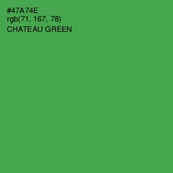#47A74E - Chateau Green Color Image